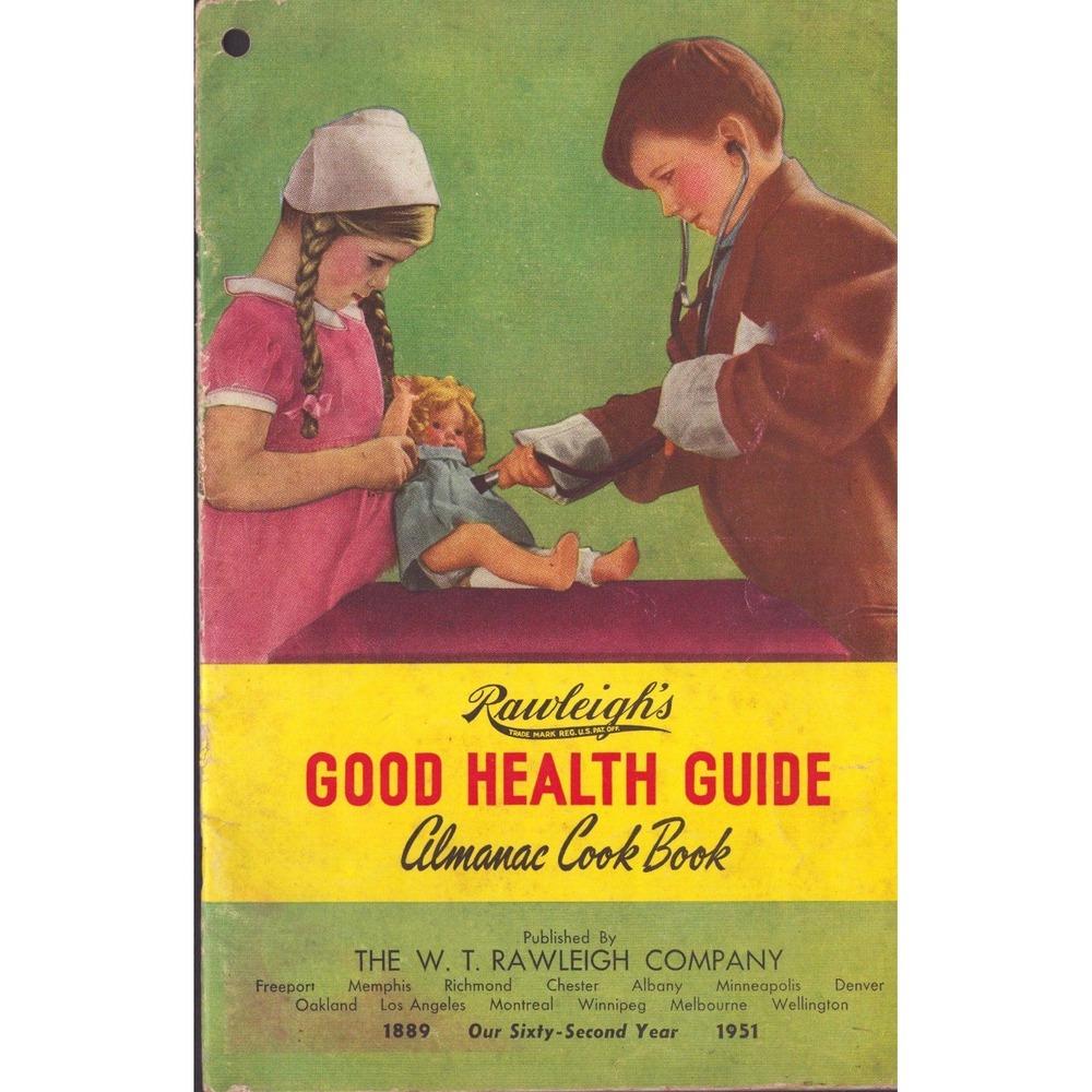 Vintage 1951 Rawleighs Good Health Guide Almanac Cook Book Advertising Booklet